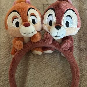 Disney Plush Chipmunk Headband in Brown & Tan